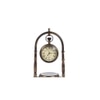 Hanging Black Antique Clock With Compass on Base