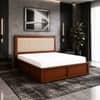 Tarang Solid Wood Compact Queen Bed Box Storage Provincial Teak Finish Mattress 60 x 72 Inches