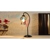Multicolor Mosaic Glass Curvy Table lamp with Iron Base (EN24)