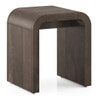Quinn Solid Wood Side Table In Danish Walnut