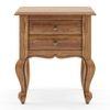 Taahira Solid Wood Bedside Table In Natural Teak Finish