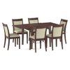 Murphy 6 Seater Dining Table In Dark Walnut Finish