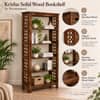 Arcade Sheesham Wood Book Shelves In Provincial Teak Finish