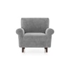 Oxford 1 Seater Fabric Sofa In Granite Weave Colour