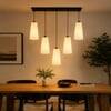 Devansh Solid Wood Electric Wall Light in Brown Colour with Multi Shade Count of 1 Light