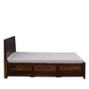 Ashford Solid Wood Queen  Size Bed With Hydraulic Storage (Provincial Teak Finish)