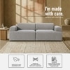Comforthaven Wood 2 Seater With Upholstery Non Storage Sofa In Grey Colour