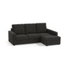 Apollo Sofa (Colour : Graphite Grey, Cushion : Soft, Back Type : High Back, Seating Capacity : Right Aligned 2 Seater + Right Aligned Chaise + Ottoman)