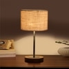 Devansh White Jute Table Lamp With Natural Wood Base & Steel Pipe (7X17 Inches)-10