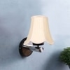 Devansh Metal Wall Mounted Lamp With Off-White Cotton Shade