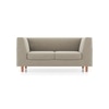 Rubik Essential 2 Seater Fabric Sofa In Oyster Beige