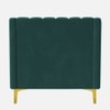 Fame Velvet 1 Seater Sofa in T Blue Colour