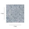 Neulooms Handloom Knotted Reversible Flatweave Square Rug Blue or Ivory 7x7