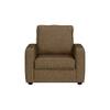 Apollo Compact High Back 1 Seater Fabric Sofa in Dune Colour