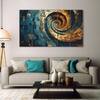 The Castle Decor Abstract Modern Wall Art Set of 5 Wooden Framed Digital Painting 27x48 Inch