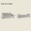 Salford 3 Seater Sofa Cum Bed In Vapour Grey Colour
