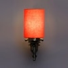 Devansh Metal Electric Wall Light in Antique Gold Colour with Orange Shade Count of 1 Light