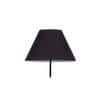 Lily Black Fabric Floor Lamp with Black Iron Base