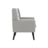 Azriah Boucle Fabric Accent Chair in White