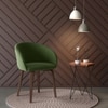 Meryl Fabric Lounge Chair in Olive Colour
