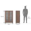 Hubert Low Kitchen Display Cabinet in Warm Walnut Finish