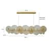Shining Shield Cut Work Glass Elite Look Chandelier