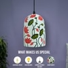 Elegant Glass Electric Hanging Light in White Colour