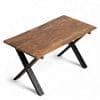 Rosslyn Sheesham Wood Contemporary Dining Table In Teak Finish