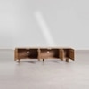 Adonis Solid Wood TV Unit with 5 Door In Provincial Teak Finish