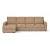 Apollo Sofa (Colour : Sandshell Beige, Cushion : Hard, Back Type : High Back, Seating Capacity : Left Aligned 3 Seater + Left Aligned Chaise + Ottoman)