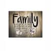 Truss Pcs Brown Black Family Love Typography Canvas Canvas Wall Prints Set of 3 Multicolor Matte