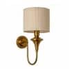 Devansh Metal Electric Wall Light in Antique Gold Colour with Black Shade Count of 2 Lights