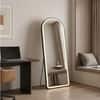 The Artment Black Halo Arch Unbreakable Floor Mirror For Home (150 X 40 CM)