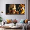 The Castle Decor Goddess Laxmi Wall Painting Wooden Framed 27x48 Inch (Style 1)