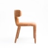 Driftwood Fabric Dining Chair in Camel Colour