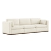 Mellow 3 Seater Sofa In Soft Fabric Cream Color