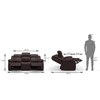 Griffin Recliner Three Seater - Dark Chocolate