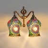 Devansh Metal Electric Wall Light in Multi Colour with Multi Shade Count of 2 Lights