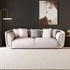 Astoria 3 Seater Fabric Sofa in Sea Salt Grey Colour