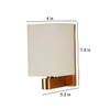 Eliante Modern Wall Lights Mild Steel & 0.6 Kg Material Antique Gold & White Finish
