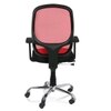 Oxter Medium Back Mesh Office Chair (Red-Black)