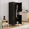 Hexa Red Wooden 2 Door Wardrobe with Drawer and Hanging Space in Flower Wenge Colour