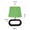 Devansh Green  Jute Table Lamp With Wood Black Base -13