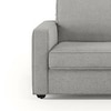 Apollo Sofa (Colour : Vapour Grey, Cushion : Hard, Back Type : Regular, Seating Capacity : Right Aligned 2 Seater + Right Aligned Chaise + Ottoman)