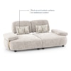 Soho 3 Seater Fabric Sofa In Turtledove Fabric