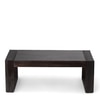 Hudson Sheesham Wood Coffee Table In Mahogany Finish