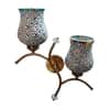 Devansh Metal Electric Wall Light in Gold Colour with Multi Shade Count of 2 Lights