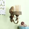 Eliante Solis Antique Gold Iron Wall Light With E27 Holder In Antique Gold Colour
