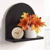 WOODENMOOD Semi Circle Wall Rack