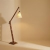 Fisher Beige Jute Floor Lamp with Beige Jute Base